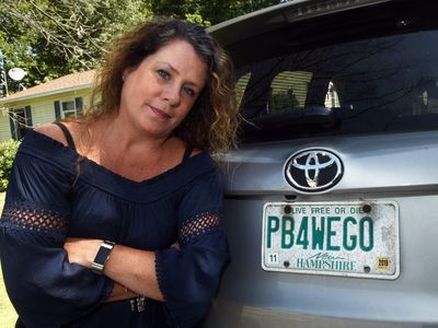 NH recalls mom's 'PB4WEGO' license plate