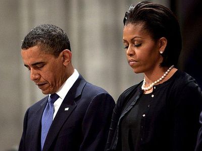 Obamas, Clintons arrive for Biden inauguration