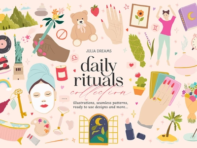 Daily Rituals Digital Clipart Collection - Individual PNG ...