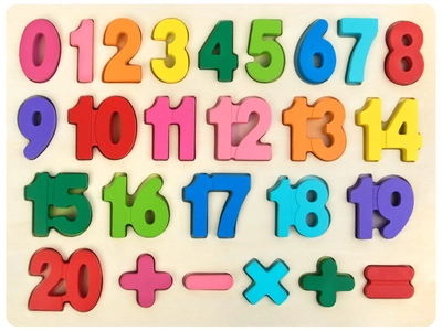 Amazon.com: Number Puzzle Wooden Puzzles for Toddlers 1 2 3 4 5 Year Old,  Shape Learning Puzzles Toys with Puzzle Board & Number Blocks, Preschool ...