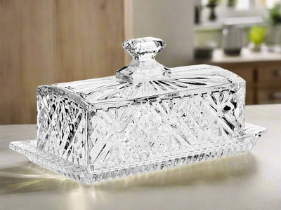 Dublin Crystal Covered Butter Dish – Godinger